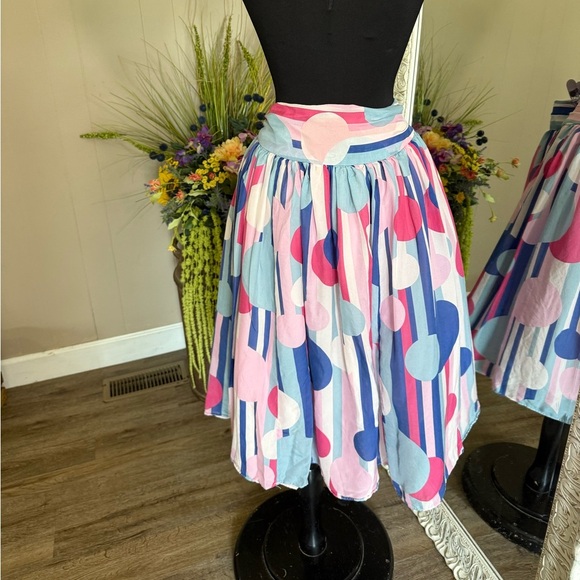 J. Peterman • Silk Polka Dot Twirl Skirt - Picture 10 of 11